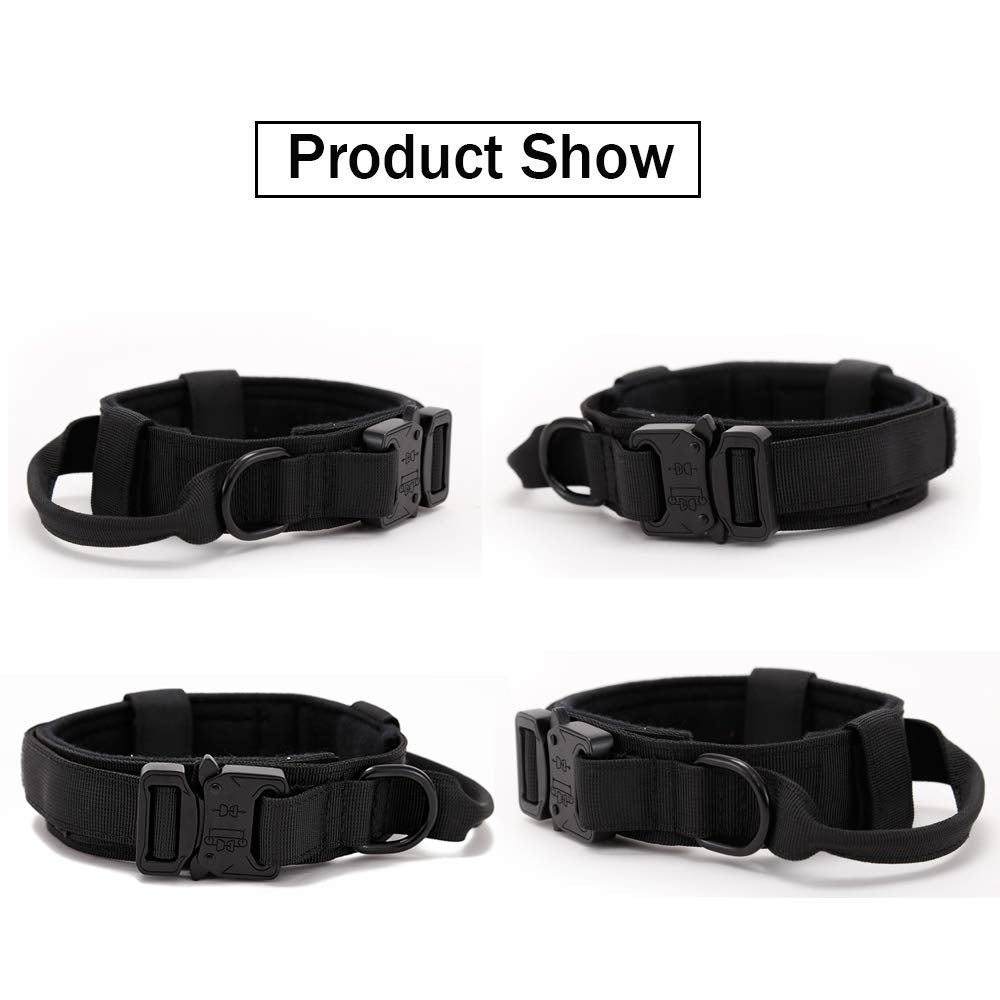 Xqpetlihai collar táctico con mango de control para paseos más seguros