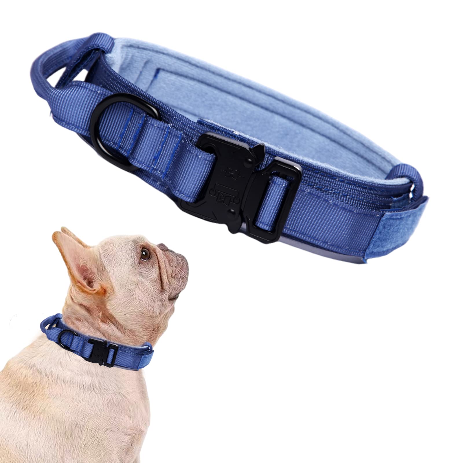 Xqpetlihai collar táctico de nylon 1000D, duradero para entrenamientos.
