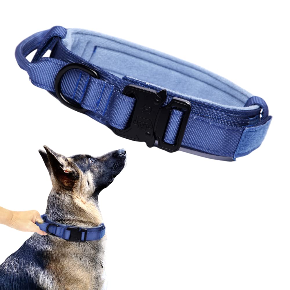 Collar táctico Xqpetlihai con nailon 1000D para perros robustos.