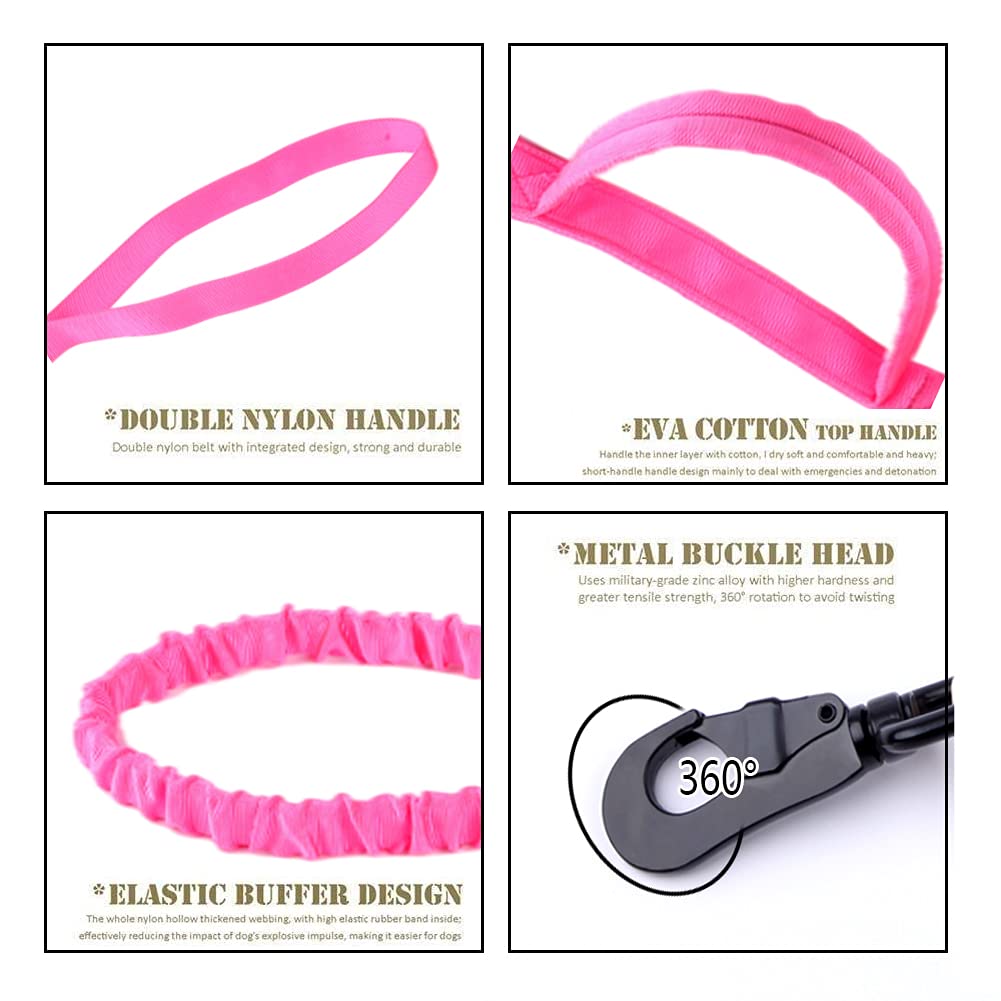 Xqpetlihai correa de fibra sintética militar, ideal para paseos y entrenamiento.