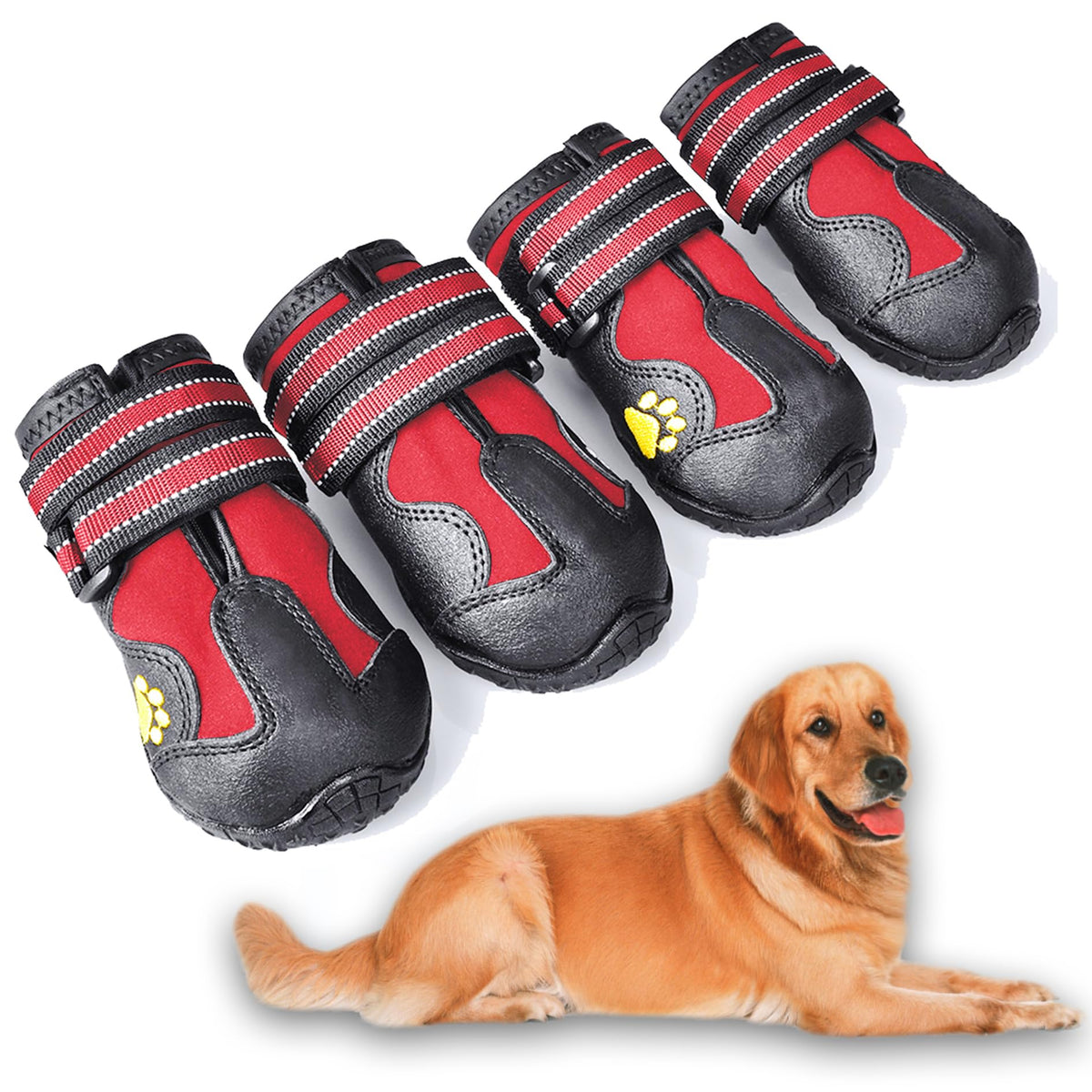 XSY&G botas impermeables para perros protegen patas en lluvia y barro