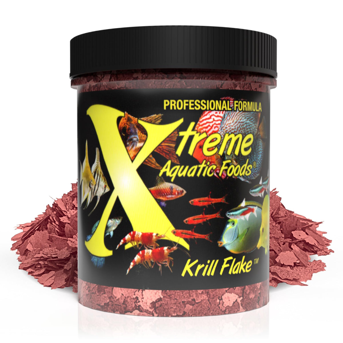 Xtreme Copos Kril: empaque práctico para alimentar peces de agua dulce.