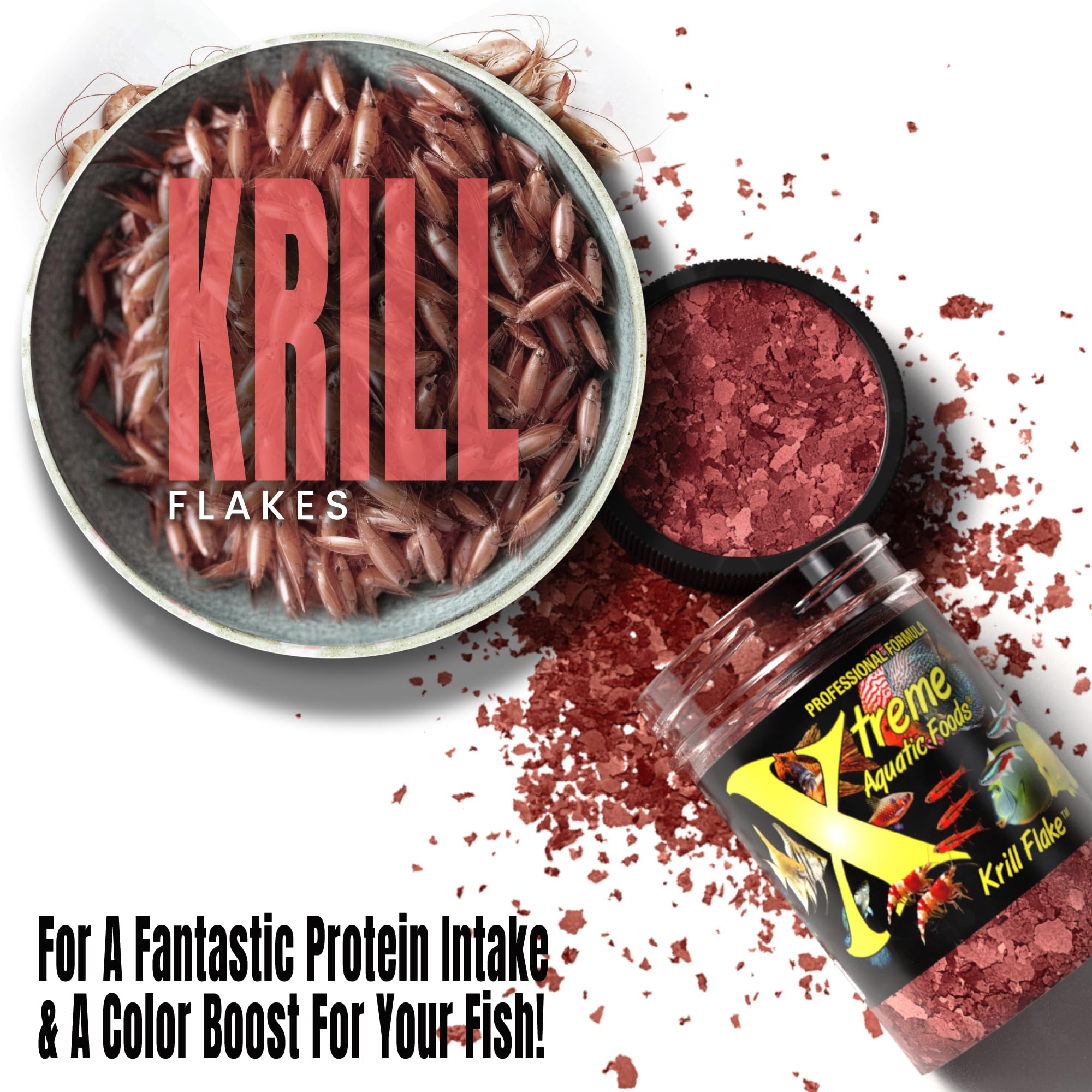 Xtreme Copos Kril: apoya la energía diaria de los peces.