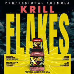 Xtreme Copos Kril: nutrición de alta calidad para peces de agua dulce.