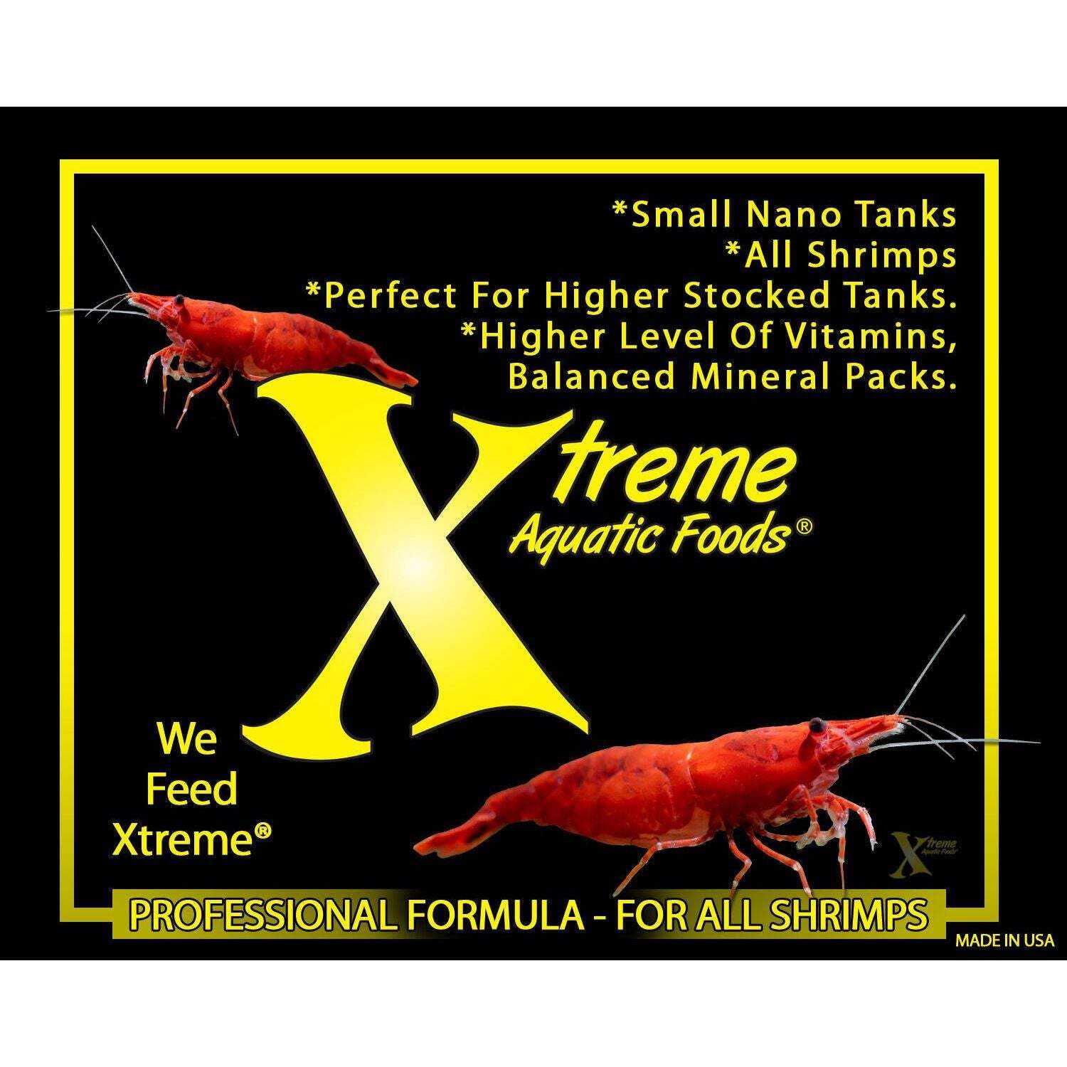 Xtreme Shrimpee hecho en EE.UU. para camarones sanos.