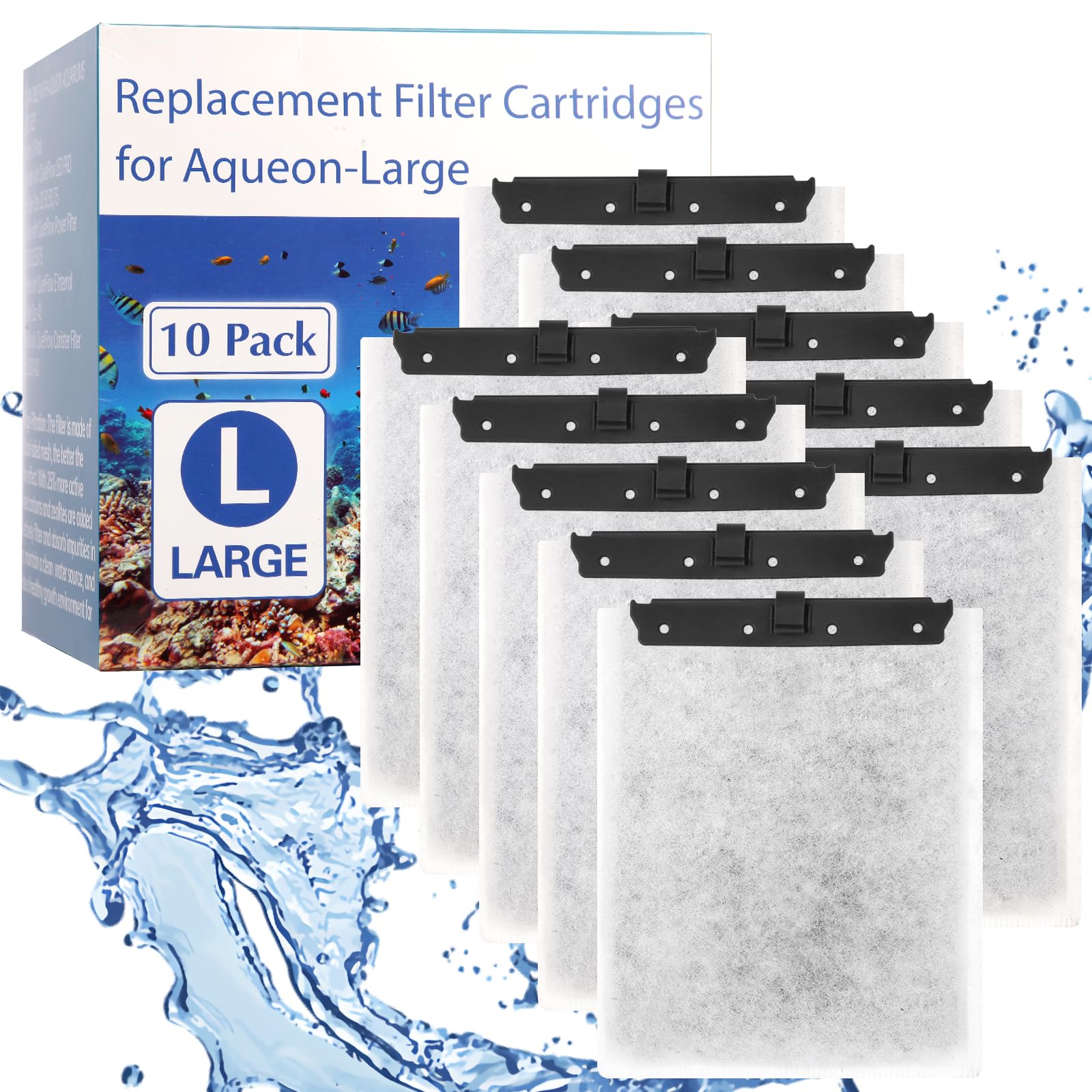 Cartuchos Xuanda para filtro Aqueon QuietFlow, gran capacidad para agua más clara.