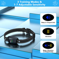 Xuwibaje doble-pack collar de adiestramiento para varias mascotas