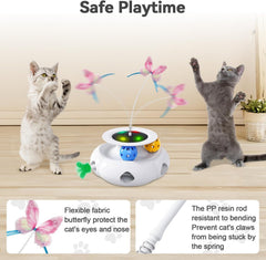 Xuyub bolas en carril, entretenimiento en interiores para gatos activos.