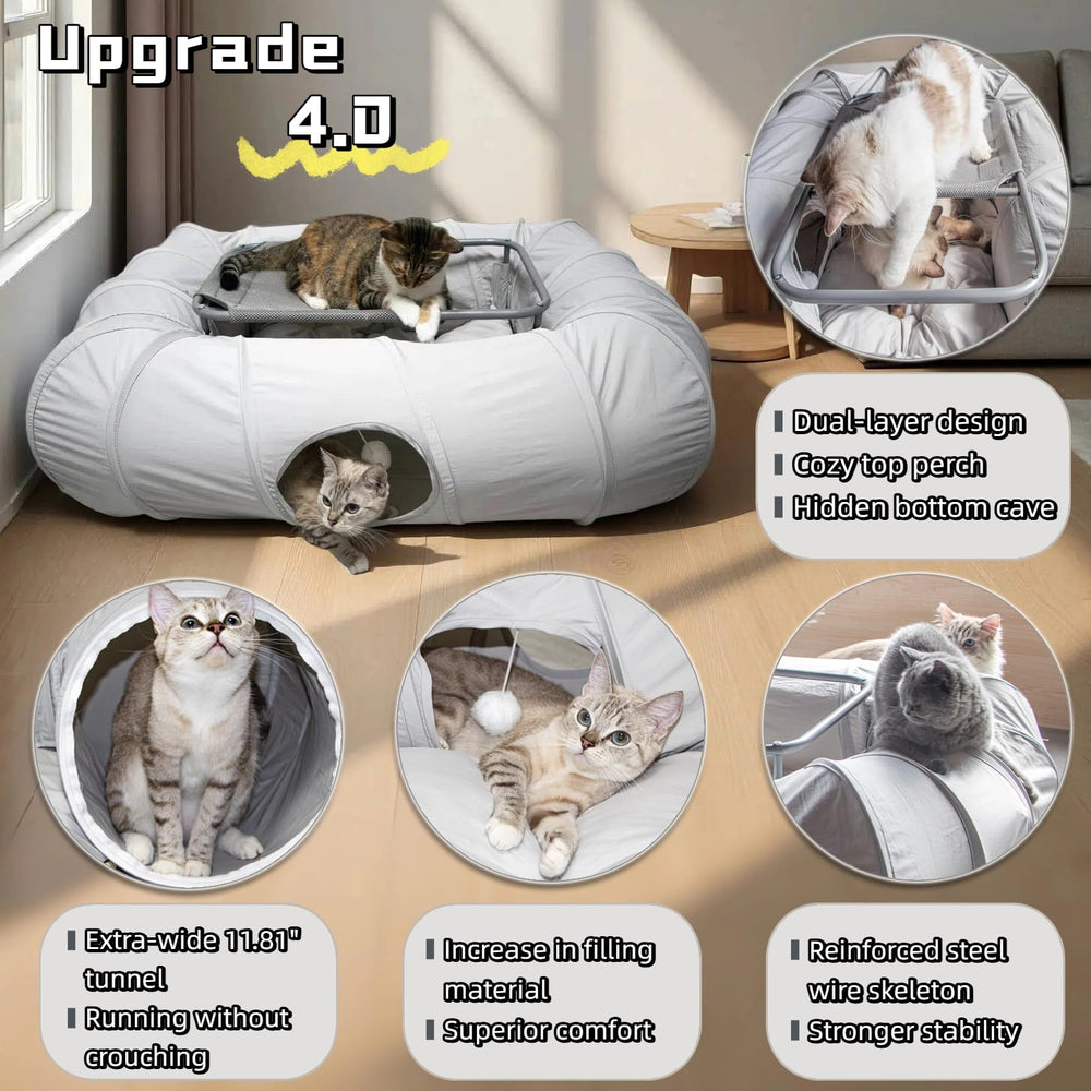 XxingSheep cueva sombreada para gatos sensibles a la luz, refugio cómodo