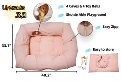 XxingSheep refugio para gatos de varios tamaños, ideal para hogares con múltiples felinos.