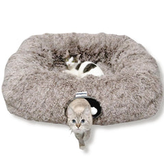 XxingSheep XL túnel con cama interior para descanso cómodo de gatos
