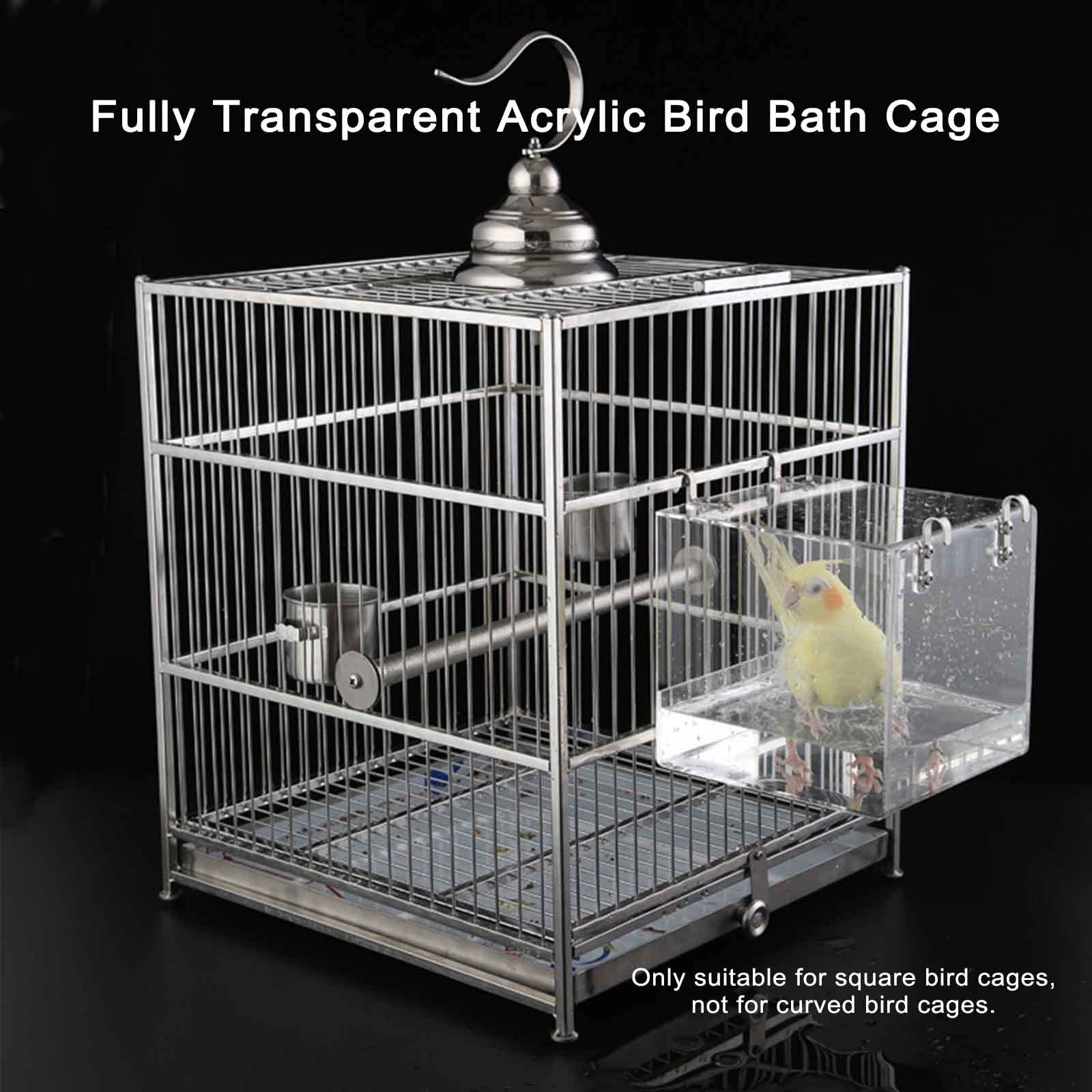 Capacidad de agua para baño de aves, ideal para canarios y periquitos.