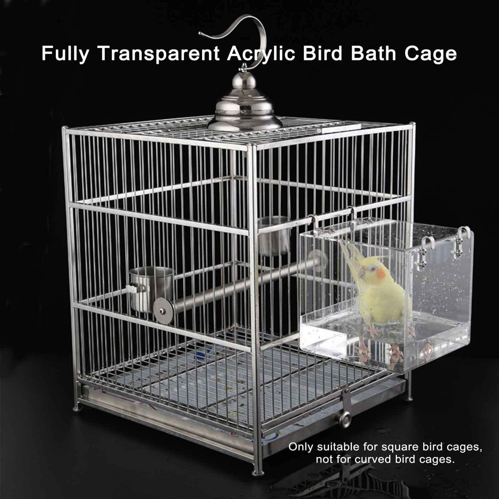 Capacidad de agua para baño de aves, ideal para canarios y periquitos.