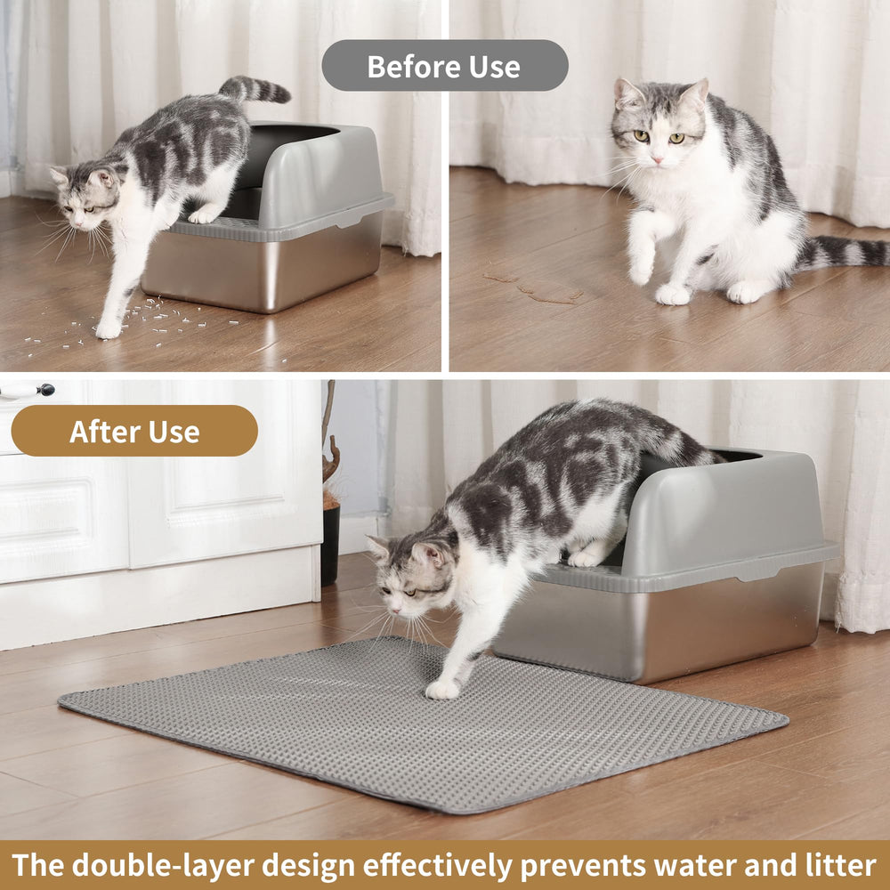 Material EVA suave y no toxico cuida las patas del gato.
