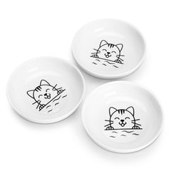 Tazón Y YHY de 5 oz para gatos con borde ancho cuida los bigotes.