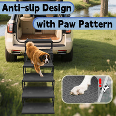 YACONA escalera perro, material resistente para uso durante todo el año.