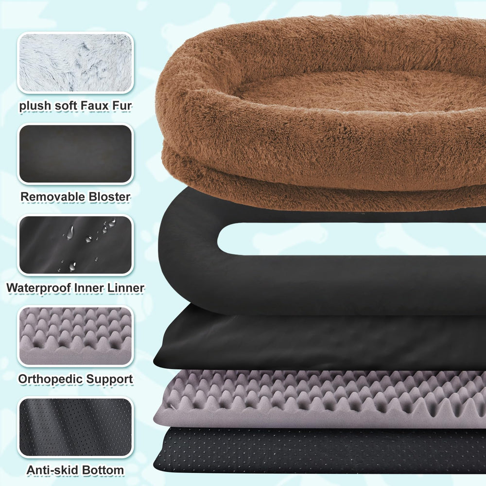 YAEM Cama Humana almohada mullida, soporte cómodo para siestas prolongadas.