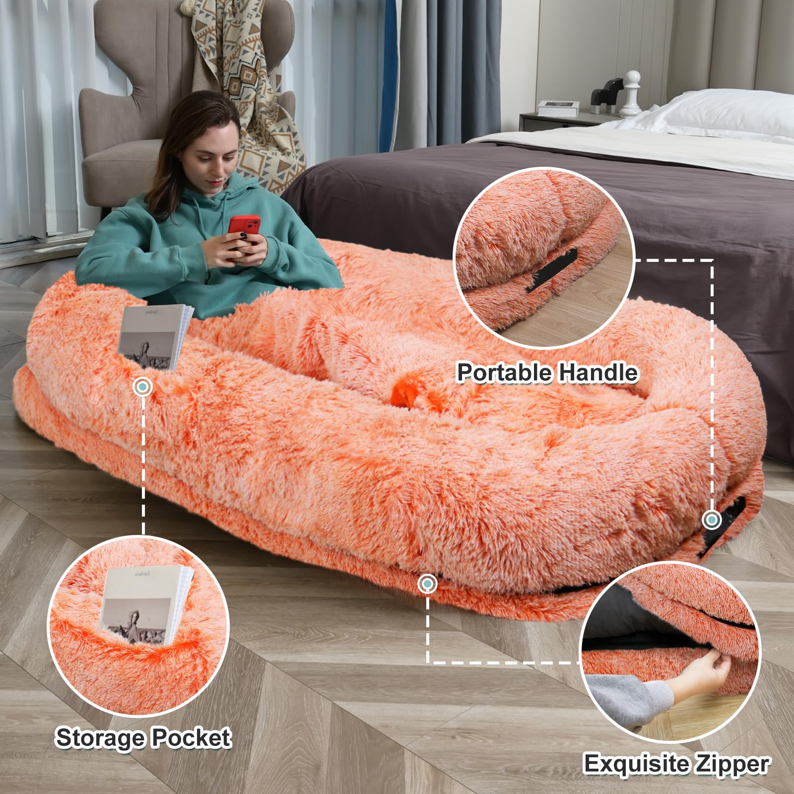 Yaem Cama Humana, funda desmontable para lavado a baja temperatura.