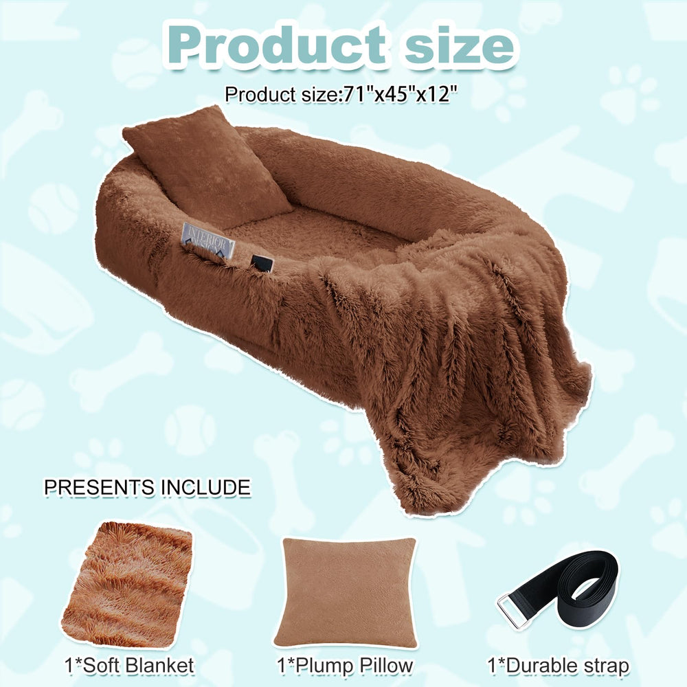 YAEM Cama Humana funda felpa lavable, fácil de limpiar tras uso diario.