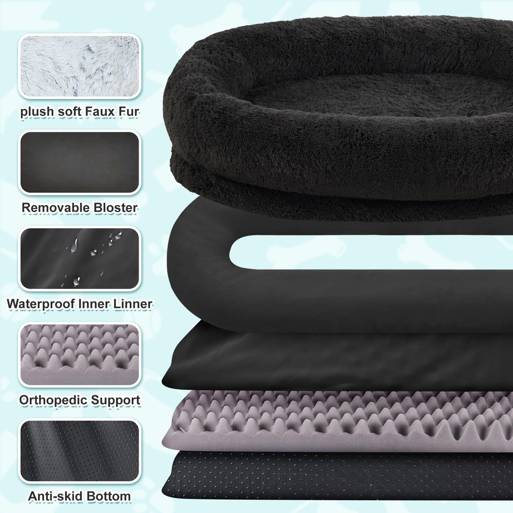 YAEM cama humana con manta suave, perfecta para relajarse leyendo.