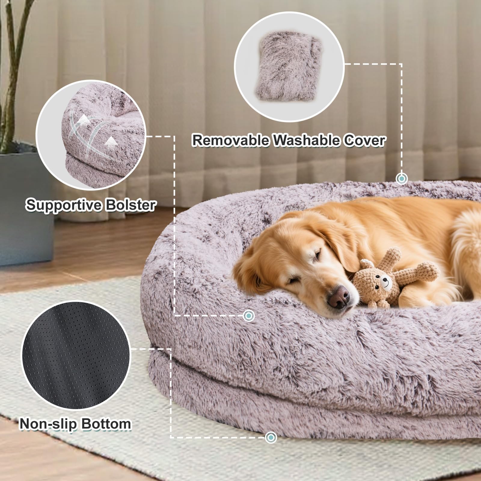 YAEM funda desmontable y lavable para limpieza rápida
