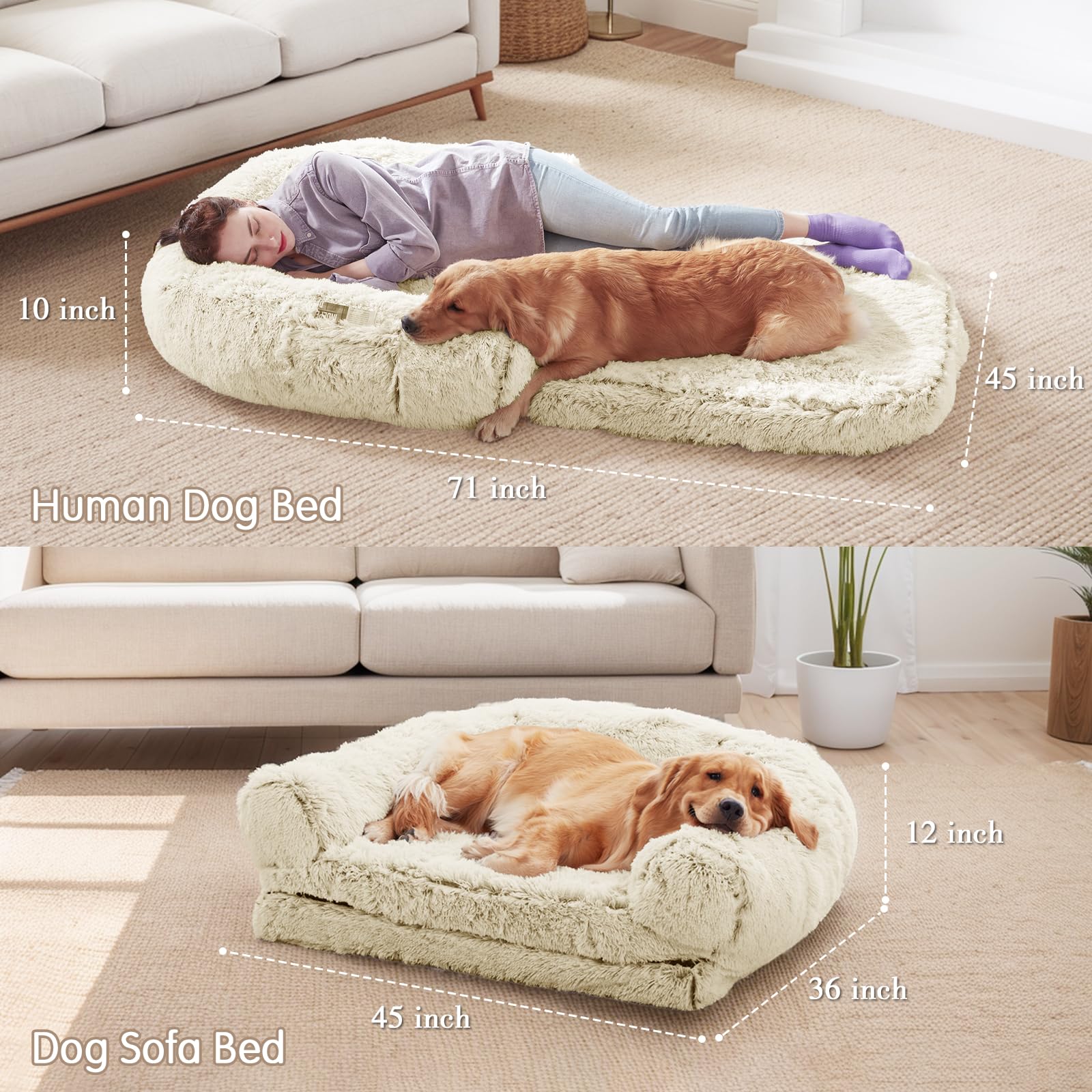 YAEM cama humano plegable, bolsillo lateral para objetos pequeños.