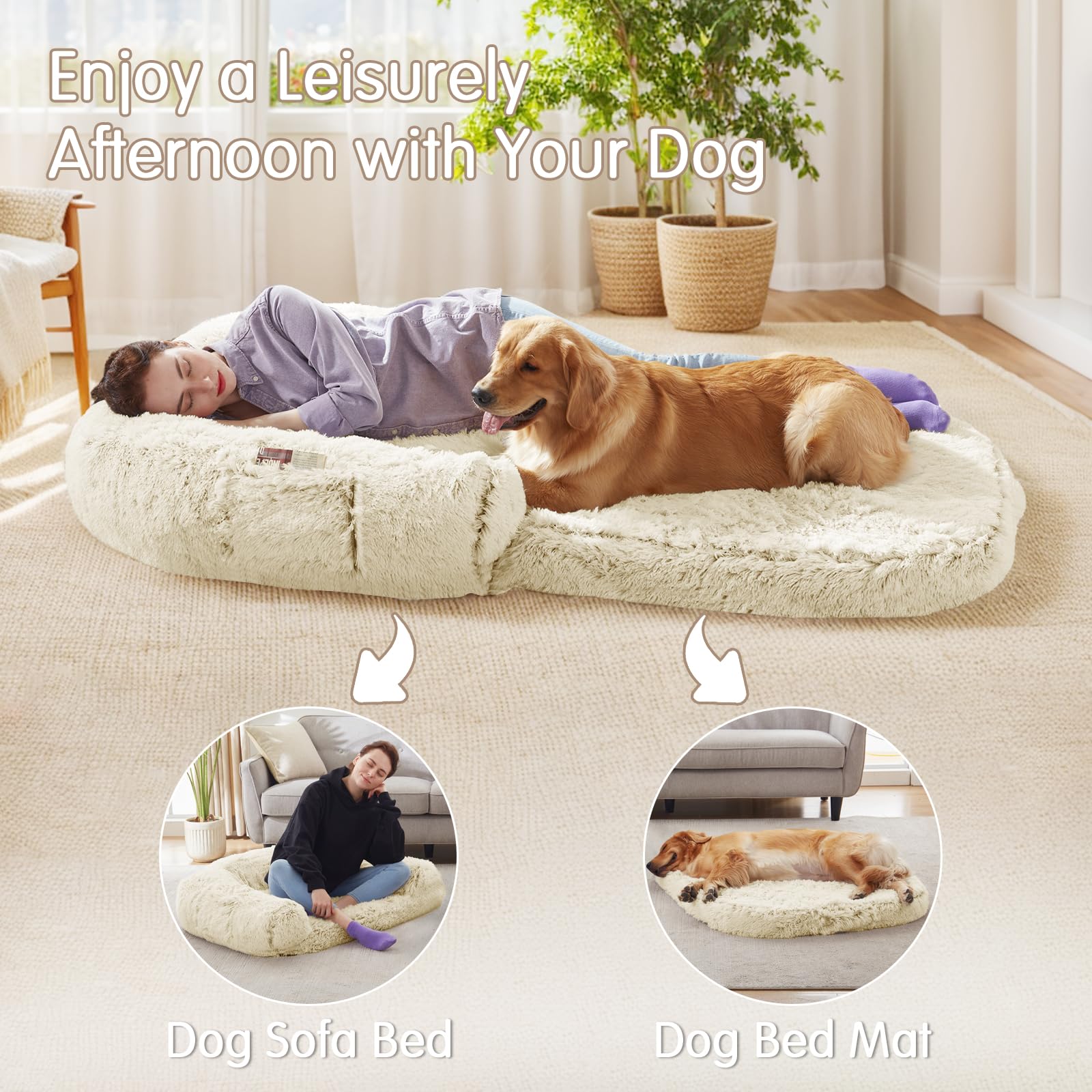 YAEM cama humano plegable, detalle forro impermeable protege el interior.