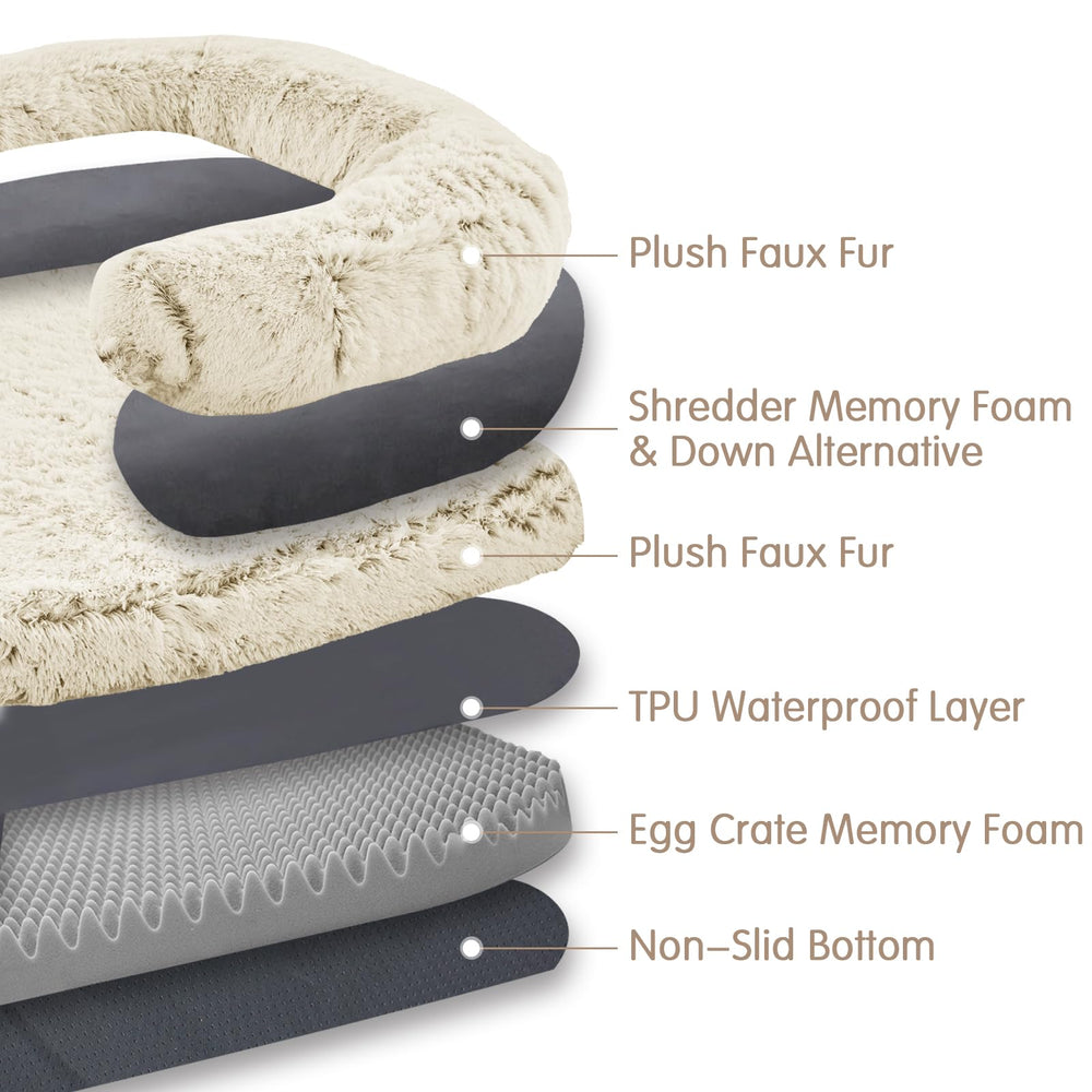 YAEM cama humano plegable, lateral: acolchado suave y borde envolvente.