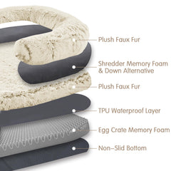 YAEM cama humano plegable, lateral: acolchado suave y borde envolvente.