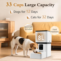 Yakry capacidad-8l dispensador-perros evita recargas constantes.