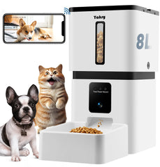 Yakry dispensador-alimento-perro-camara permite vigilar a tu mascota en vivo.