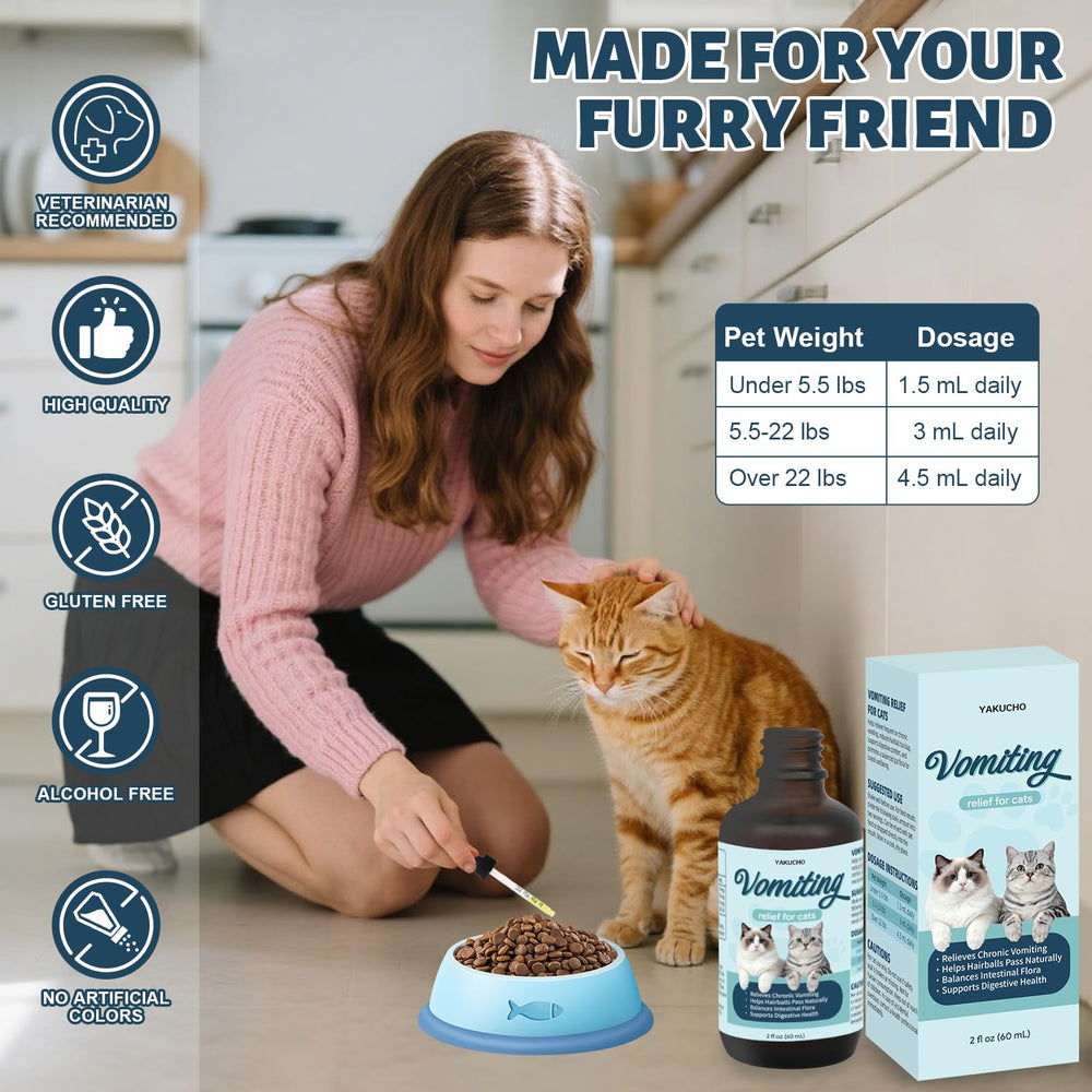 Yakucho aplicación oral fácil: solución práctica para incluir en la rutina diaria del gato.