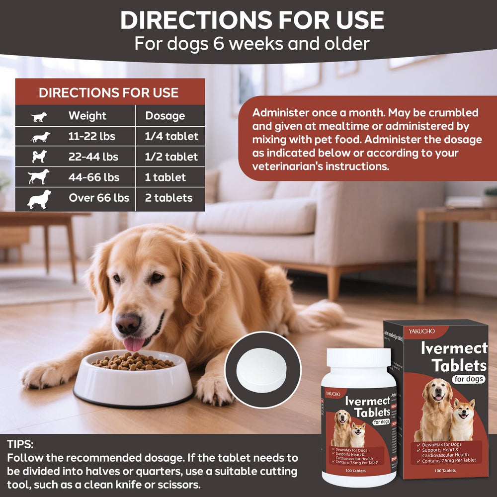 Yakucho Dosis diaria para perros: uso diario recomendado.