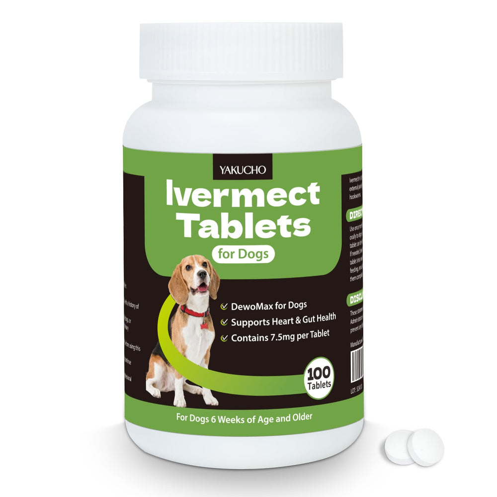 Yakucho lvermect-tabletas-perro-apoyo-digestivo: apoyo suave al sistema digestivo