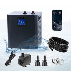 YAKUST panel LED: lectura clara de temperatura para un control preciso del acuario.