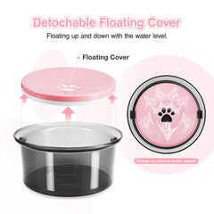 Bebedero con disco flotante Yalanle para control de consumo y agua limpia.