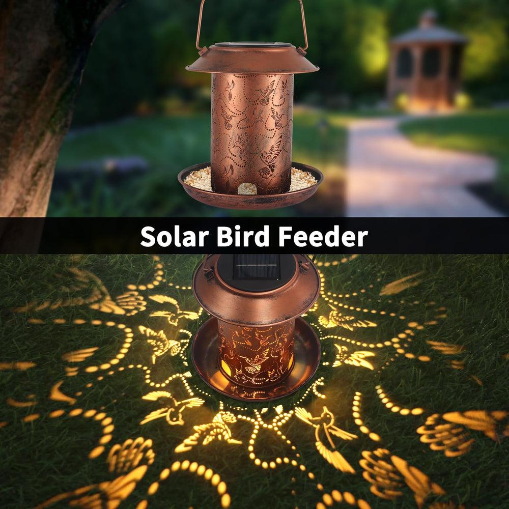El diseño de colibrí Yamodoor aporta estilo vintage y luz exterior