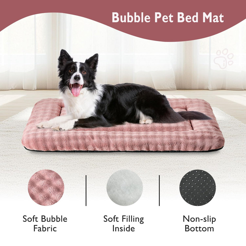 Yaning almohadilla para jaula de perro grande, burbujas 3D, cómoda
