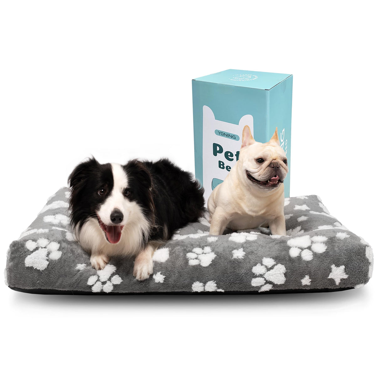 Cama Yaning para perros grandes, frontal, descanso suave garantizado.