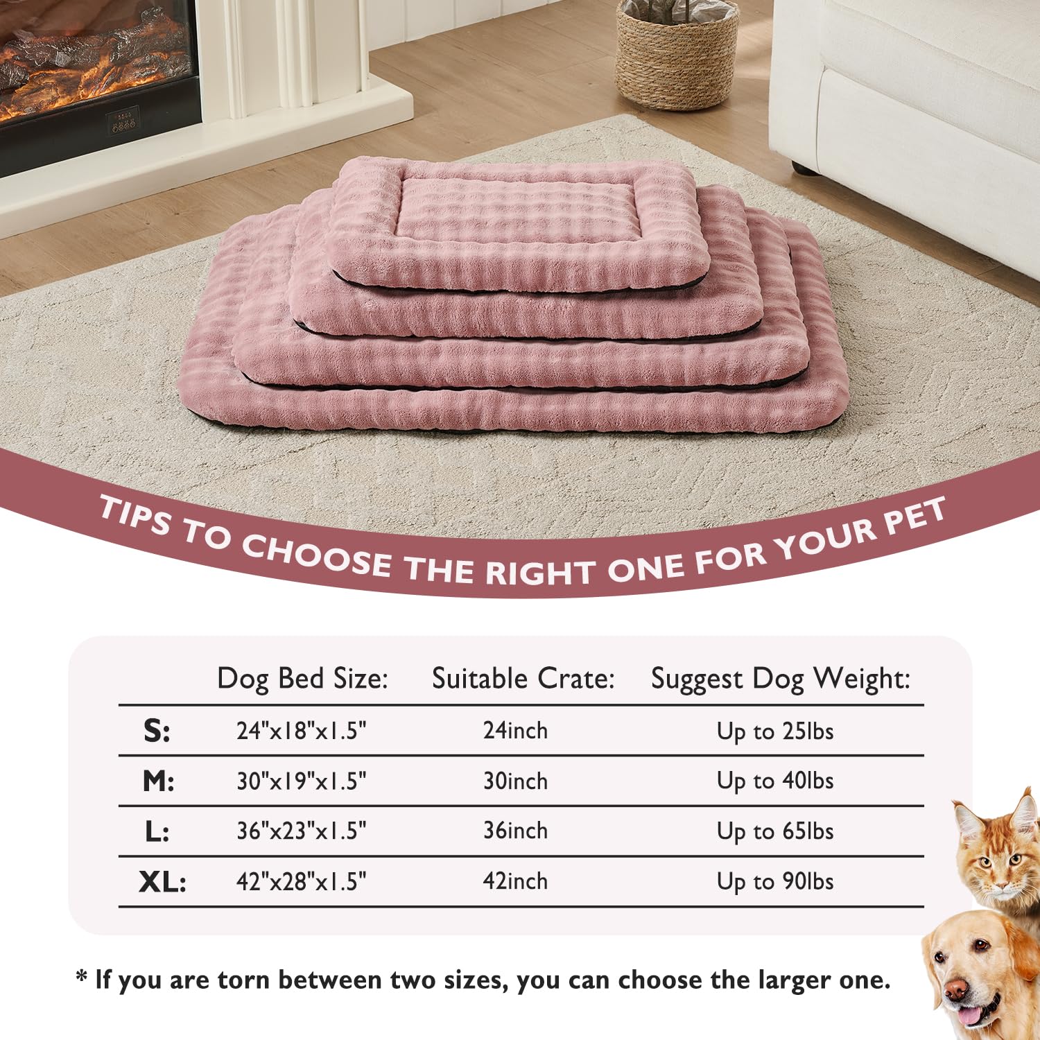 Yaning base antideslizante para cama de perro grande, estable
