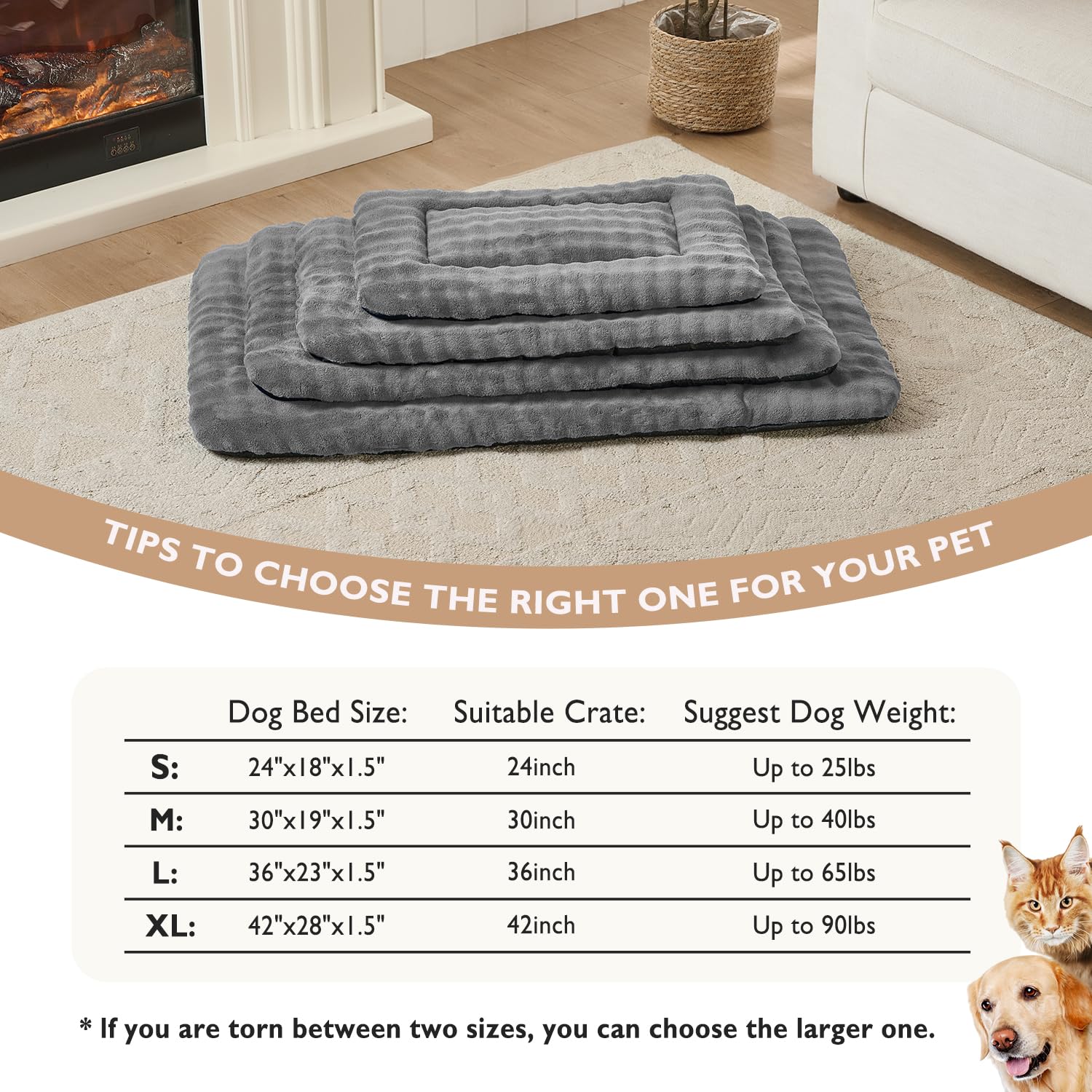Cuatro tallas disponibles para gatos y perros pequeños