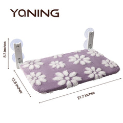 Yaning funda flor 3D para cama-ventana gato, estilo y comodidad visual.