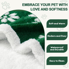Lado sherpa reversible Yaning, calor suave para mascotas y personas.