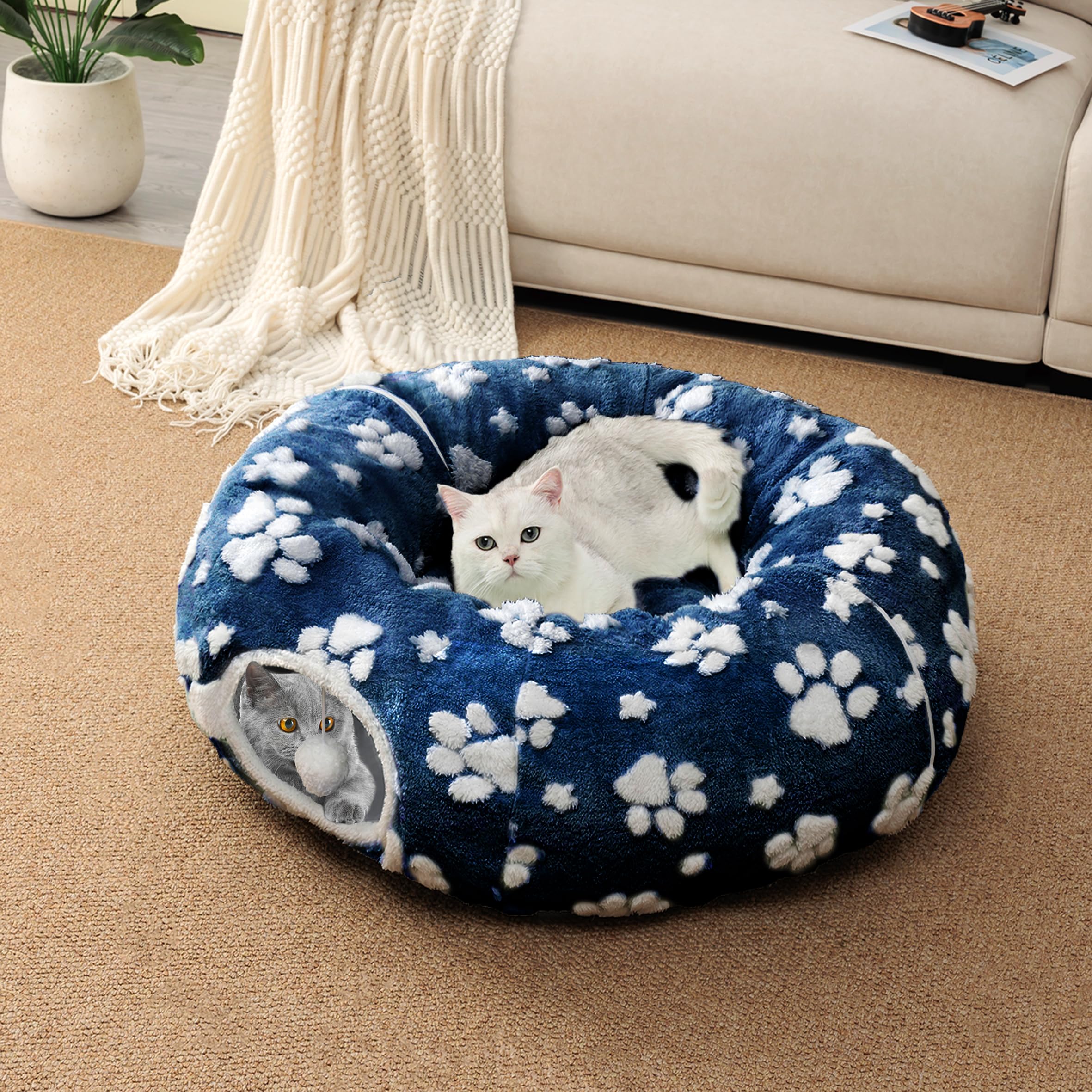 Yaning tunel-gato-estilo-moderno añade decorativo y cómodo para tu hogar.