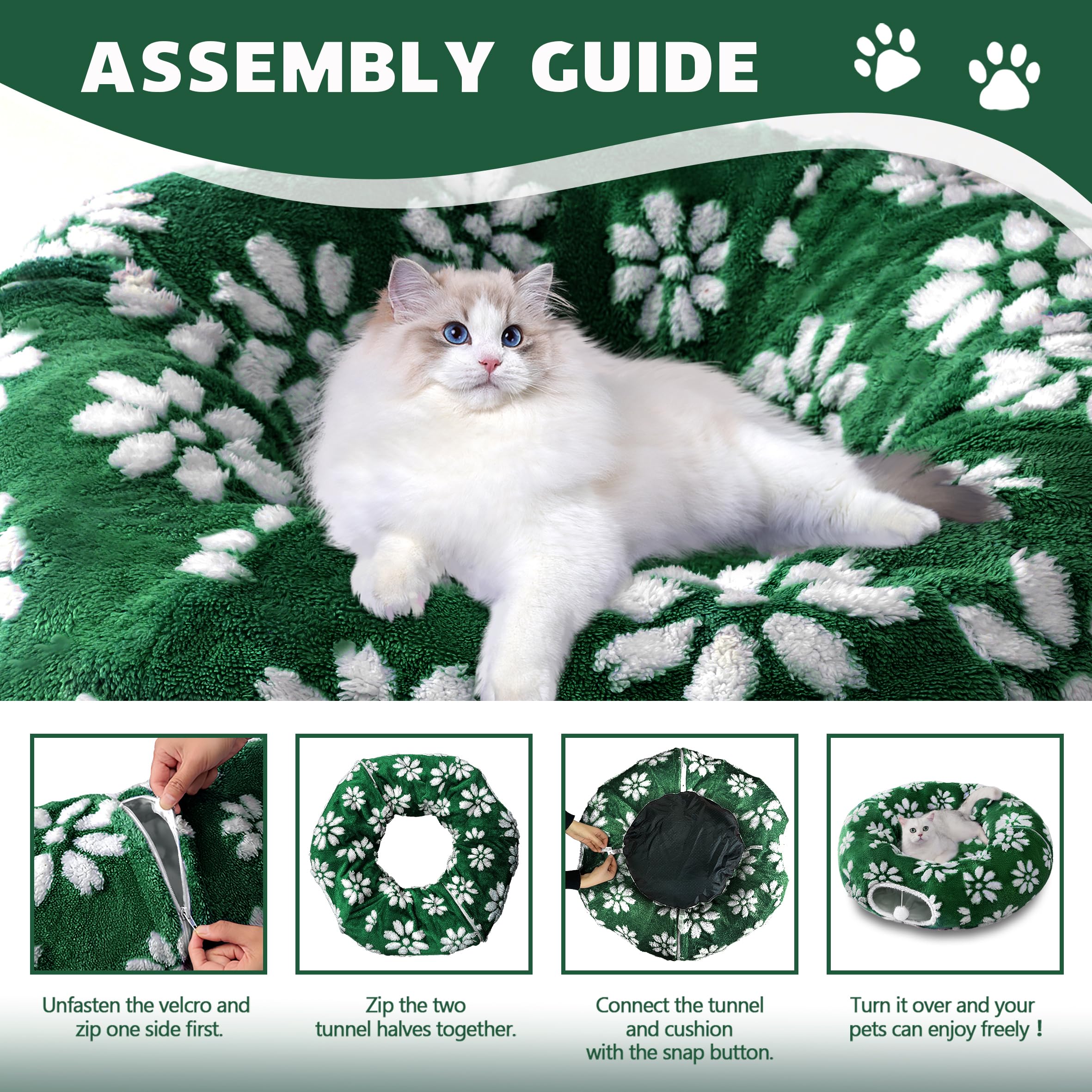 Yaning tunel-gatos montaje sencillo y limpieza fácil