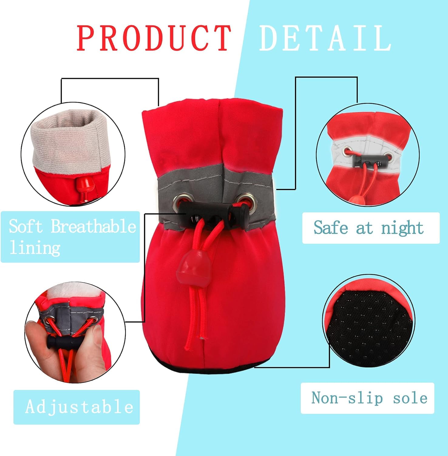 Yaodhaod botas perro proteccion de patas en invierno ante superficies frias