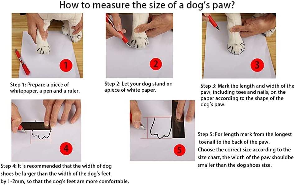 YAODHAOD zapatos para perro, uso interior en días secos para proteger pisos.