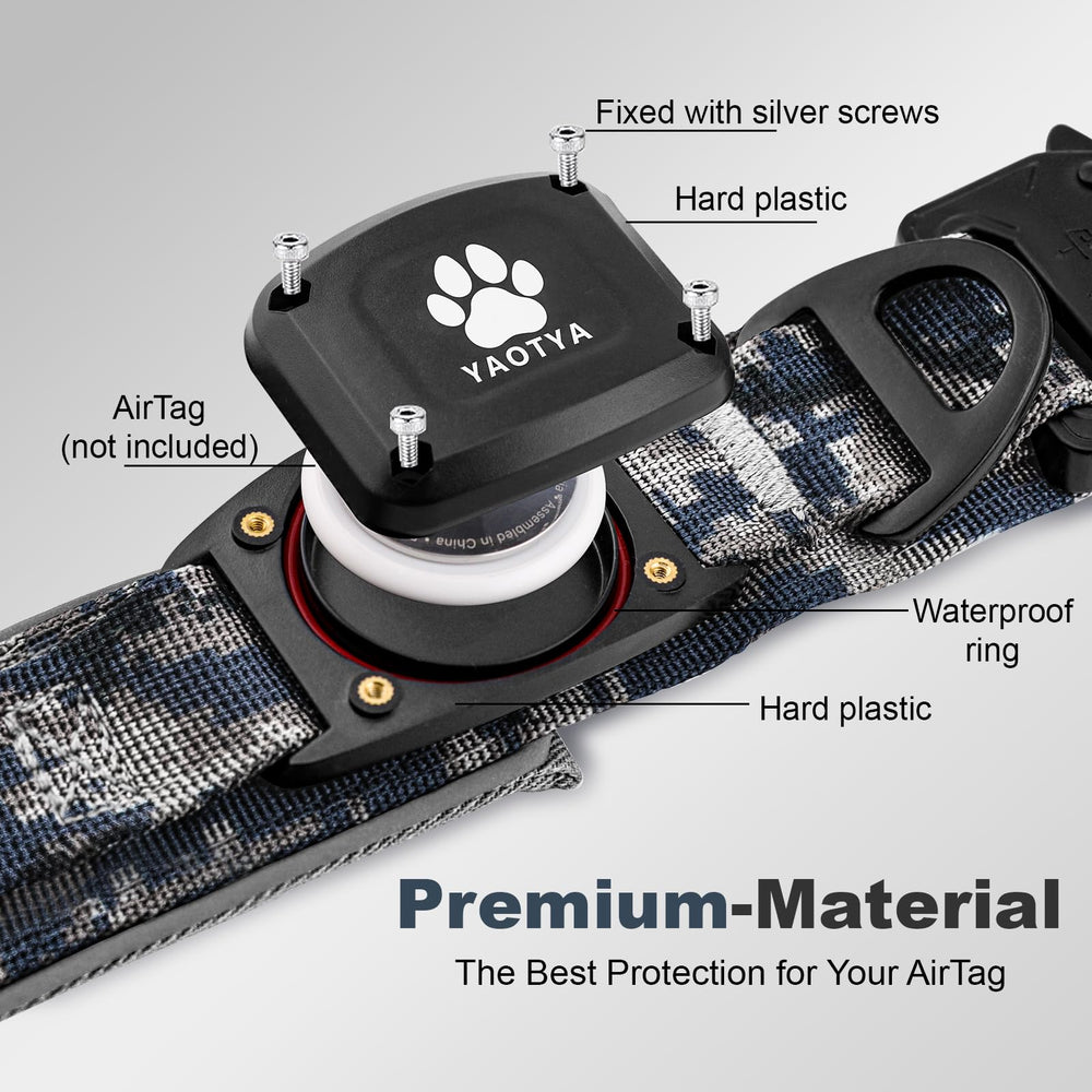 YaoTya asa de control para collar AirTag IP68, mejora manejo en paseos