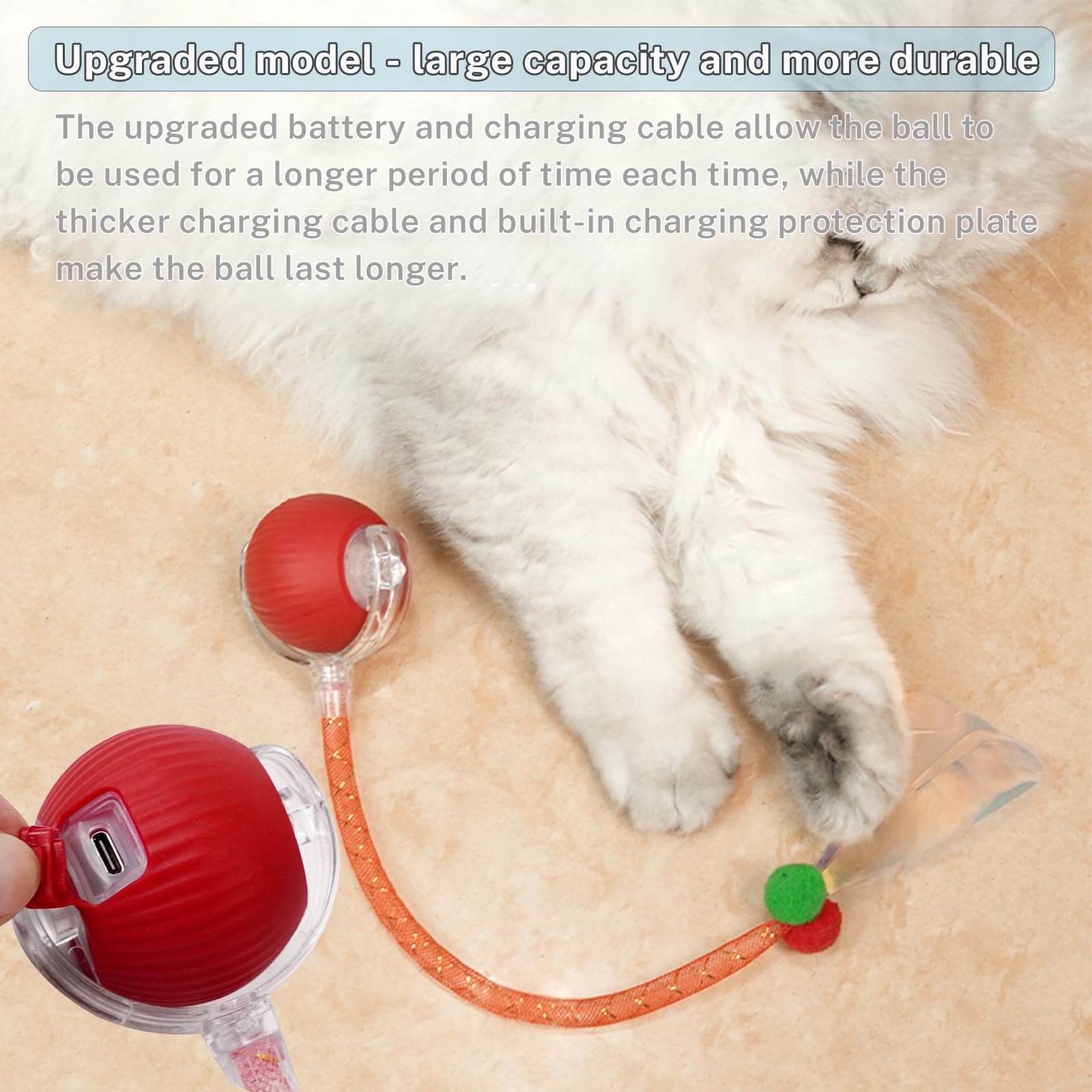 Bola Yaruiguang emite sonido de pajarito para atraer al gato.