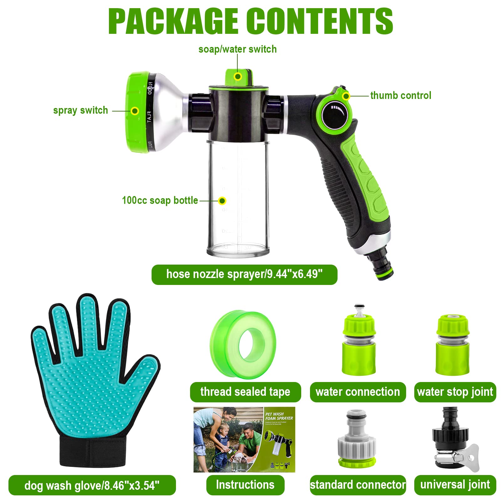 YCCOKJJ kit completo con accesorios para instalación rápida